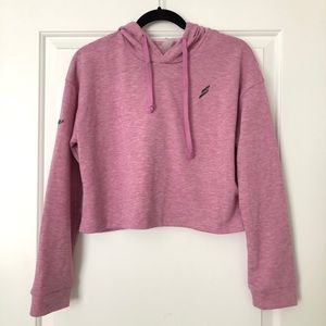 Do You Even Pink Cropped Hoodie Sweatshirt Size 8